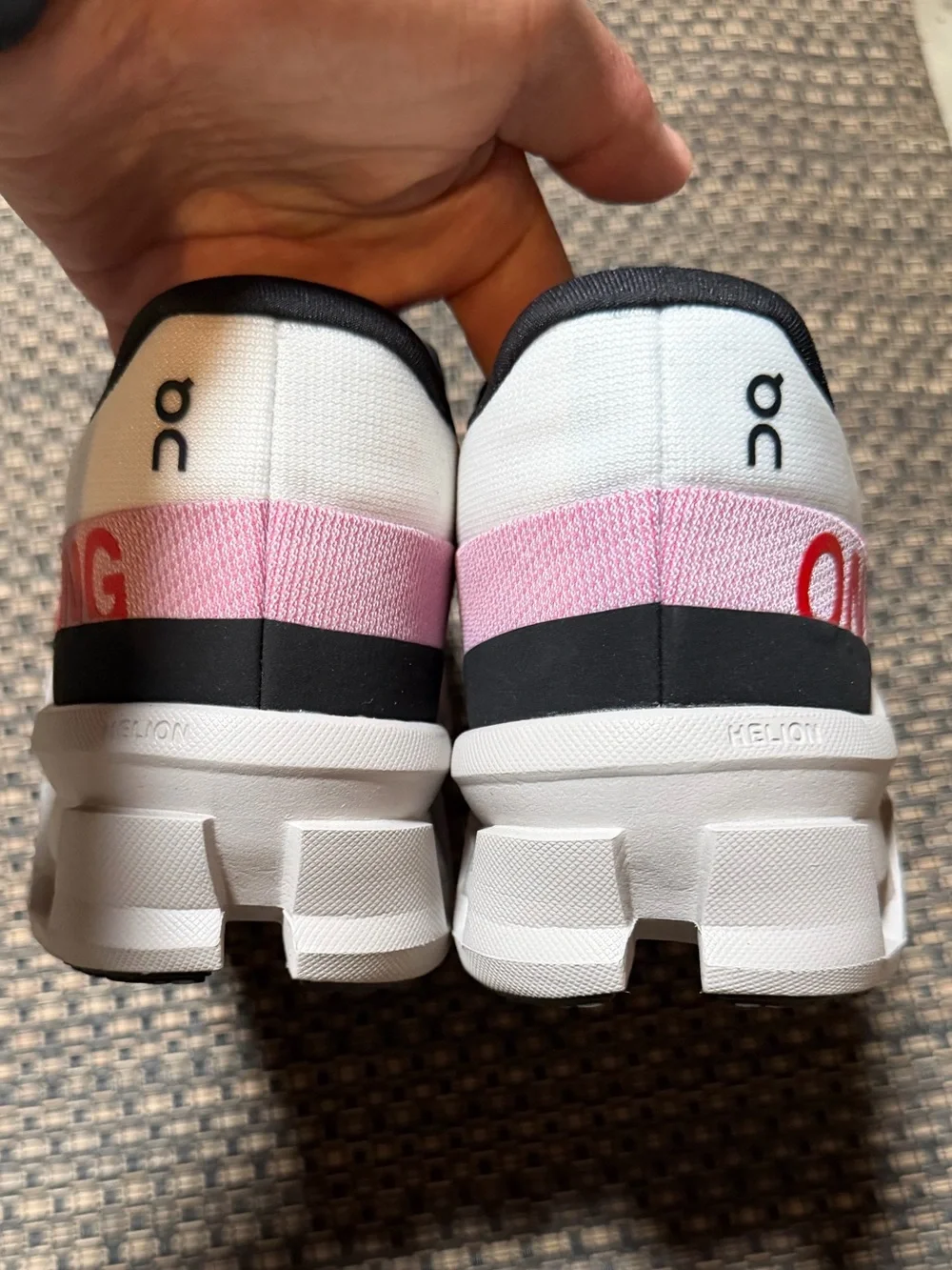 On Running Women's Cloudmonster 2 Shoes - Ivory / Red